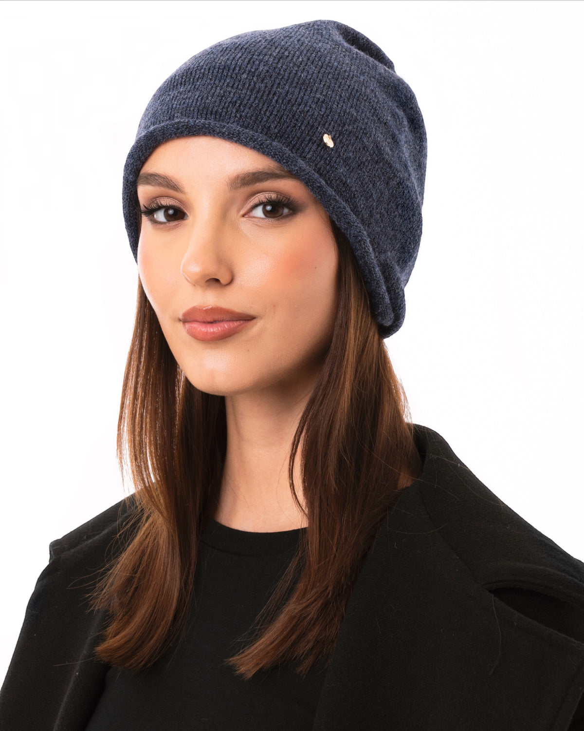 Cappello a cuffia basic blu navy