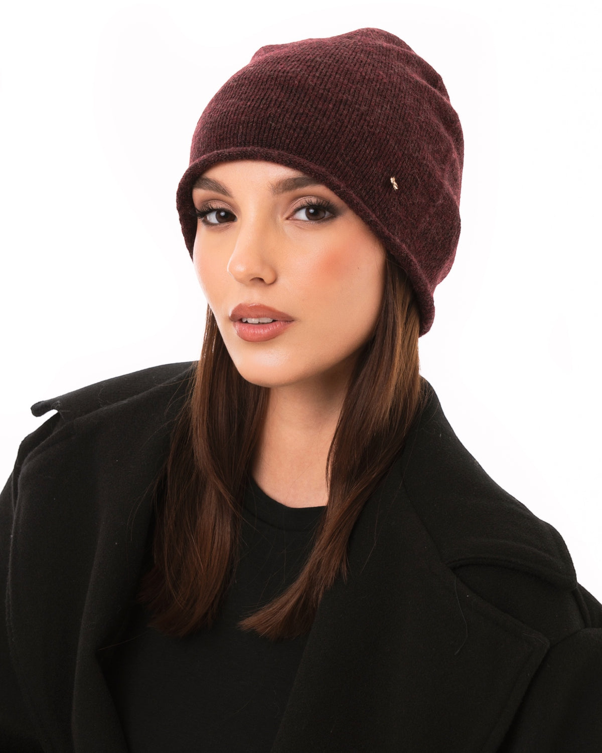 Cappello a cuffia basic violaceo
