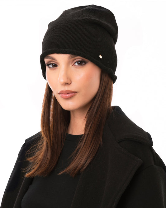 Cappello a cuffia basic nero