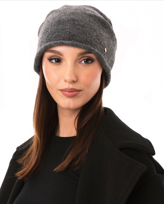 Cappello a cuffia basic grigio