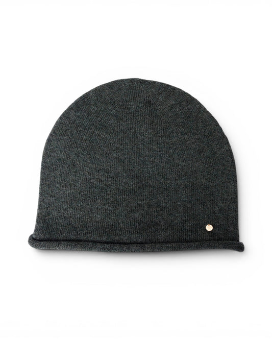 Cappello a cuffia basic grigio antracite