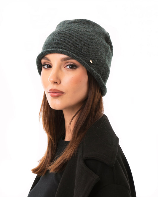 Cappello a cuffia basic verde