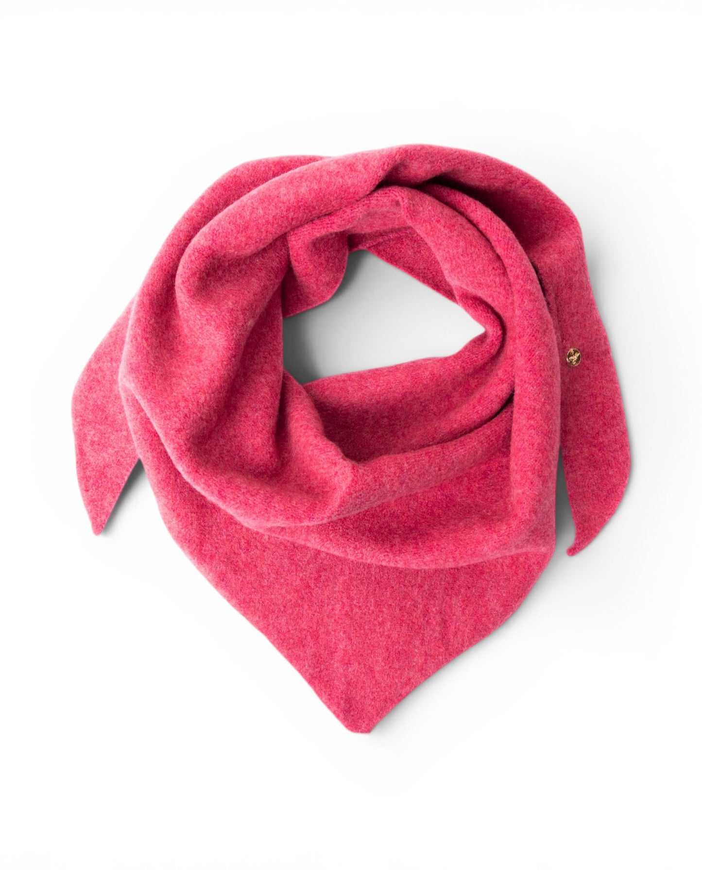 Foulard triangolare a tinta unita fucsia