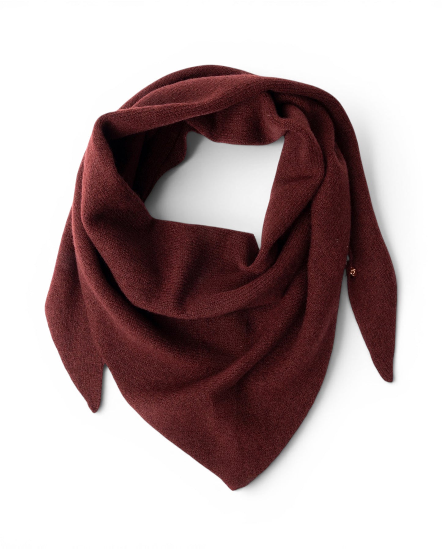 Foulard/kefia in lana  a tinta unita bordeaux