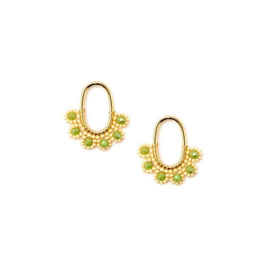 Orecchini con fiorellini gialli e rosa - Mya Accessories