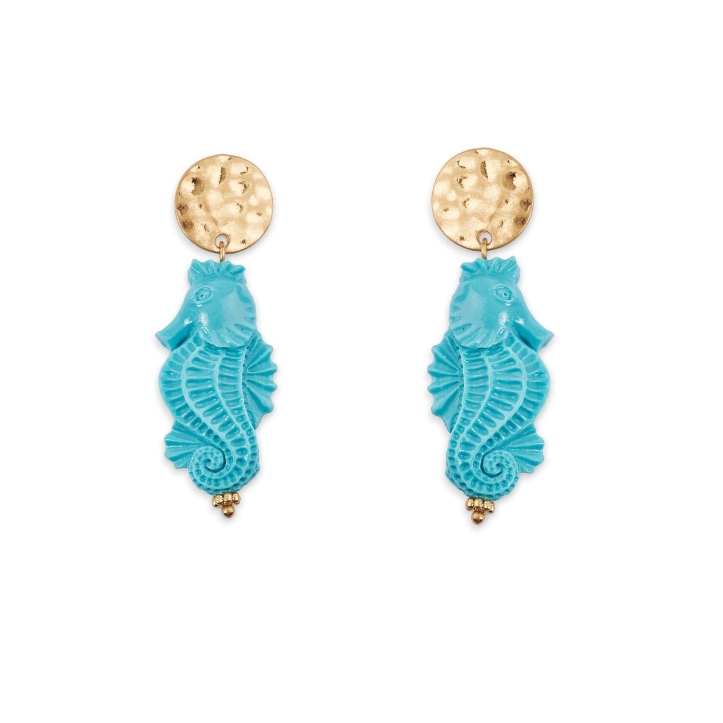 Orecchini cavalluccio marino turchese - Mya Accessories