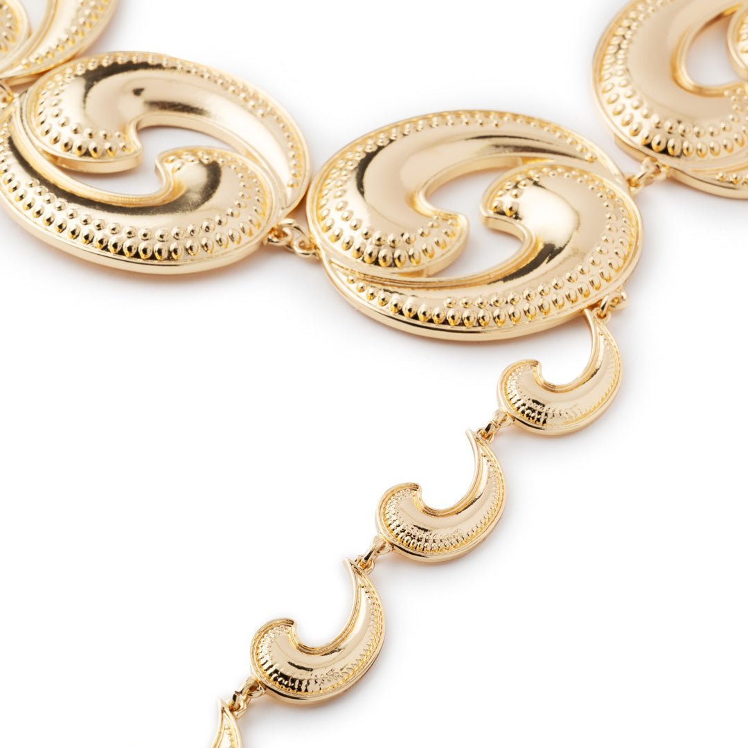 Collana girocollo in metallo virgole - Mya Accessories