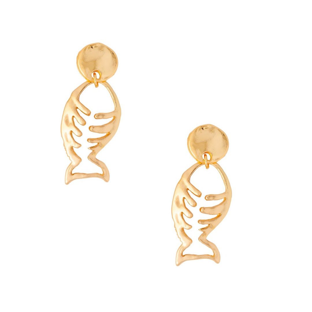 Orecchini in metallo a pesciolino - Mya Accessories