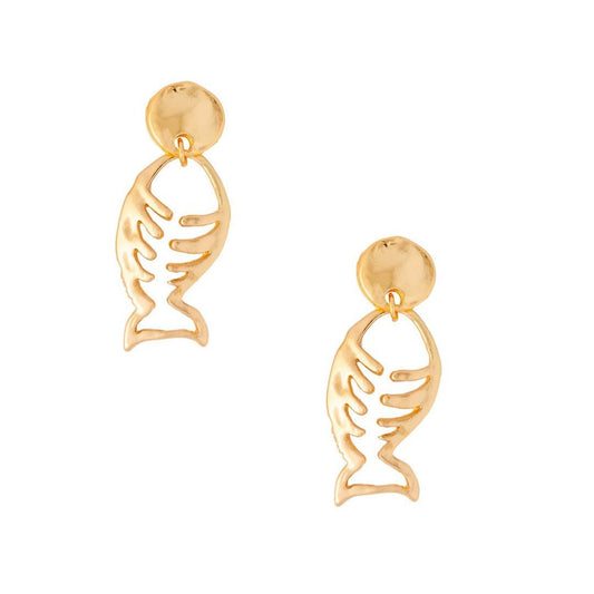 Orecchini in metallo a pesciolino - Mya Accessories