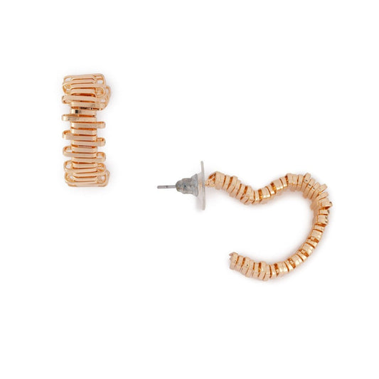 Orecchini con barrette in ottone a cuore - Mya Accessories