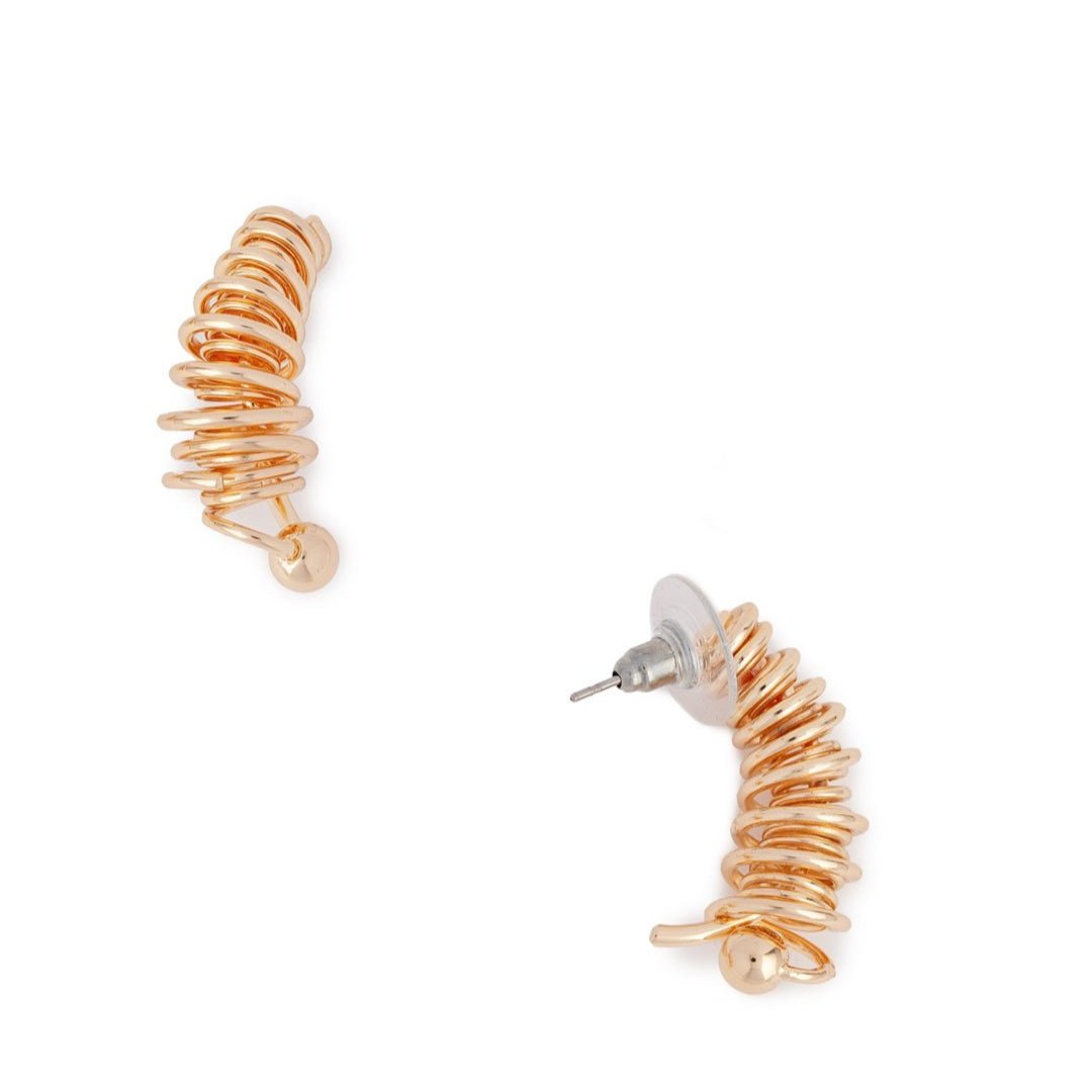 Orecchini in ottone a filo avvolto - Mya Accessories
