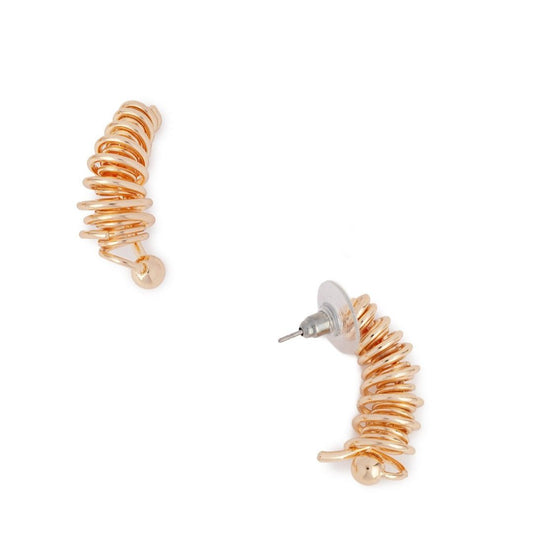 Orecchini in ottone a filo avvolto - Mya Accessories