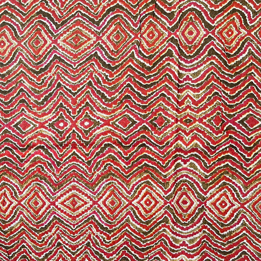 Pareo in cotone indiano con fantasia geometrica