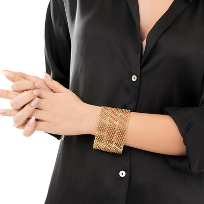 Bracciale a fascia con catena rigida - Mya Accessories