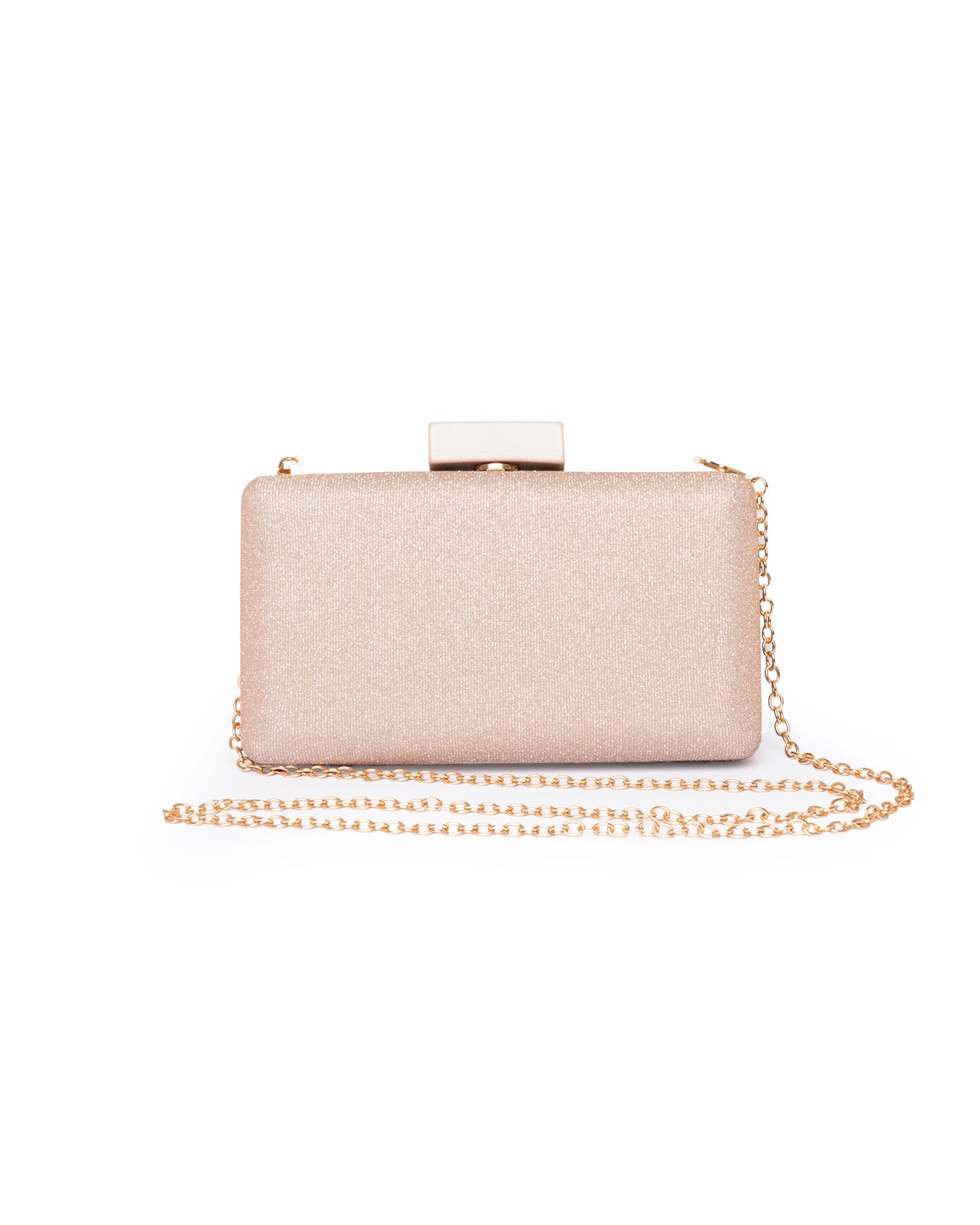 Borsa clutch brillantinata oro