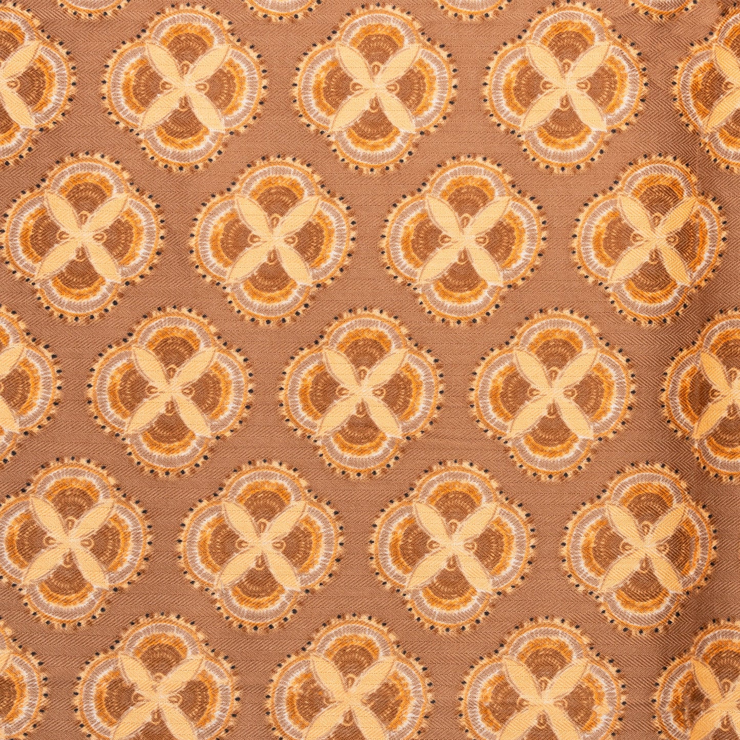 Sciarpa a stampe geometriche tono beige
