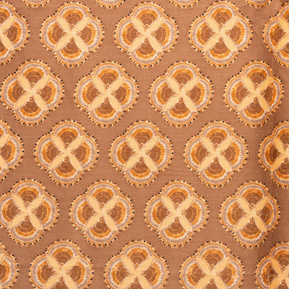 Sciarpa a stampe geometriche tono beige