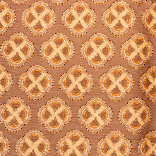 Sciarpa a stampe geometriche tono beige