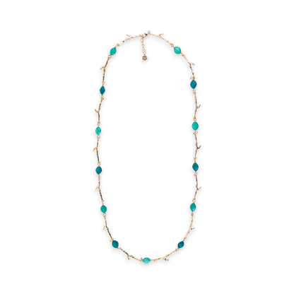 Collana ramo di corallo verde/blu - Mya Accessories