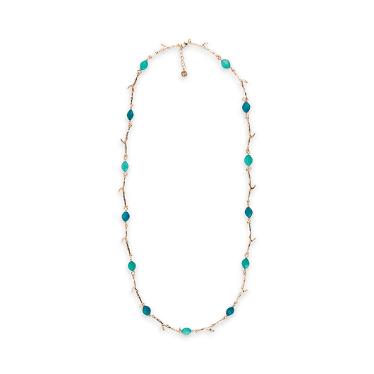 Collana ramo di corallo verde/blu - Mya Accessories