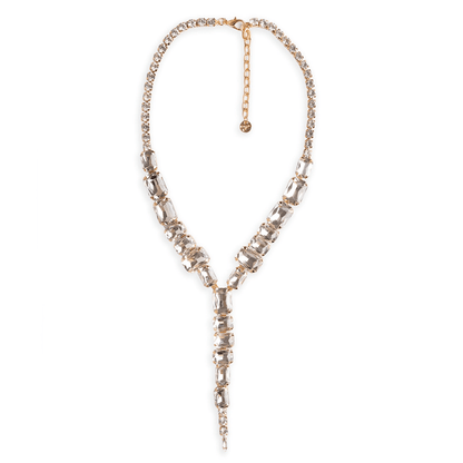 Collana girocollo con pietre in vetro crystal irregolari - Mya Accessories