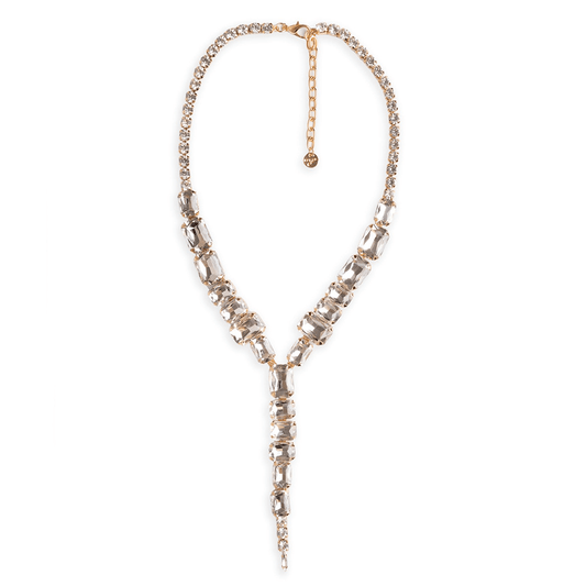 Collana girocollo con pietre in vetro crystal irregolari - Mya Accessories
