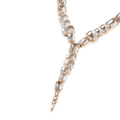 Collana girocollo con pietre in vetro crystal irregolari - Mya Accessories