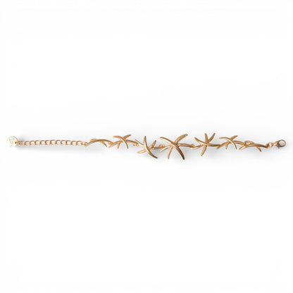 Bracciale a catena sottile con design a stelle marine