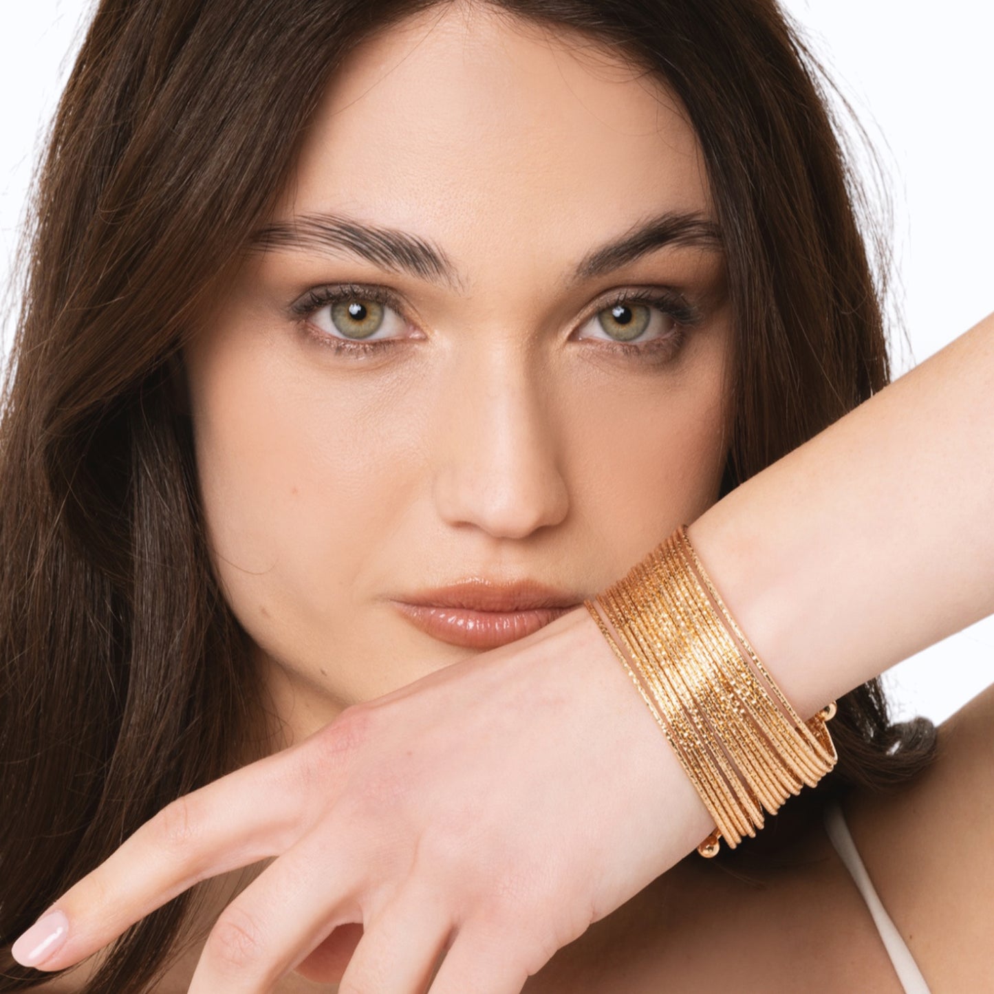 Bracciale rigido multi filo  in metallo