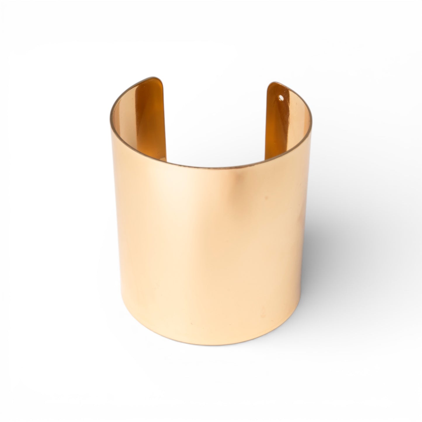 Bracciale rigido in metallo lucido