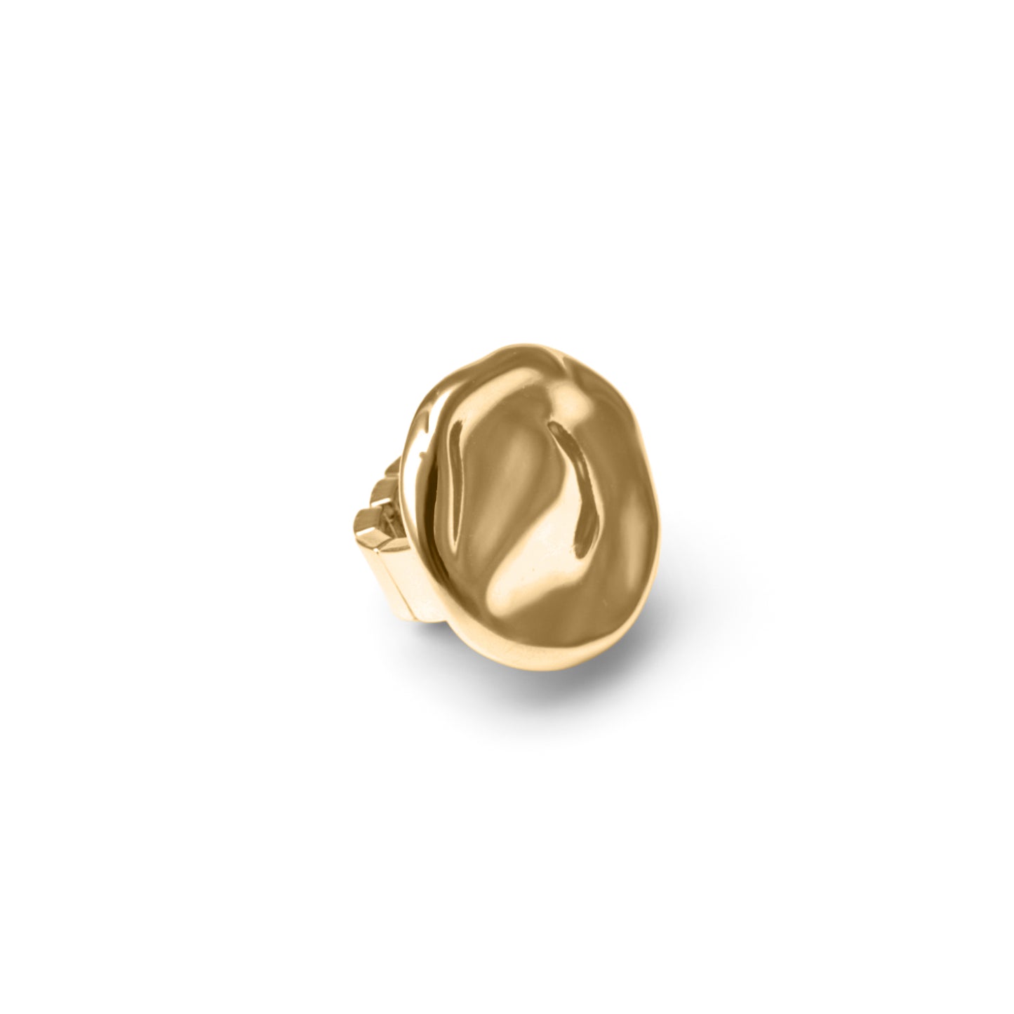 Anello elastico in metallo a base circolare martellata
