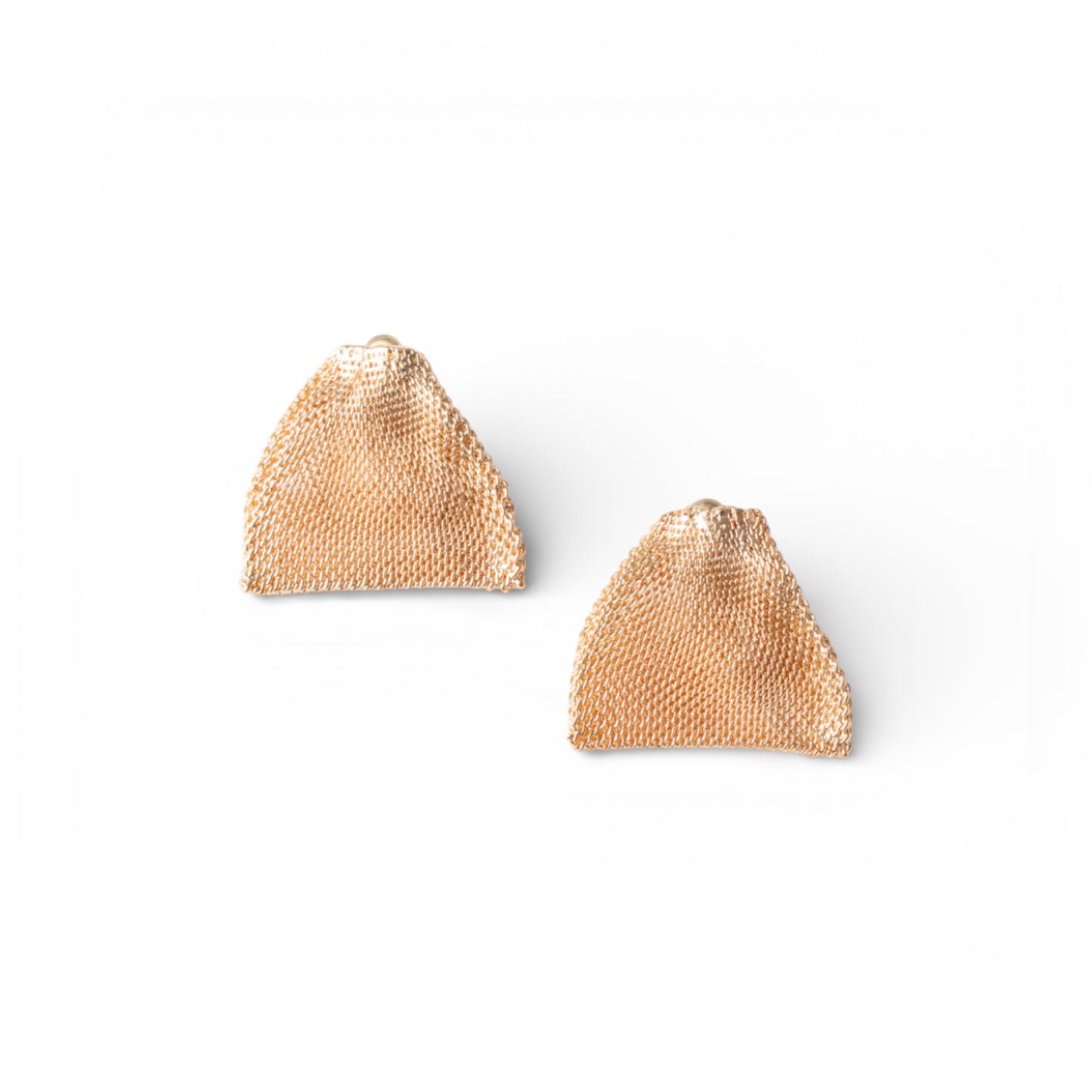 Orecchini pendenti in ottone con design a sacchetto