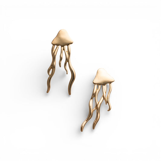 Orecchini pendenti in metallo design a medusa