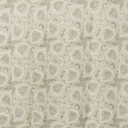 Sciarpa in cotone con stampa tono verde militare