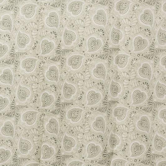 Sciarpa in cotone con stampa tono verde militare