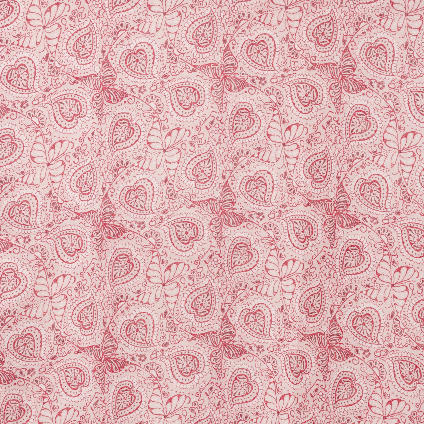 Sciarpa in cotone con stampa tono rosa