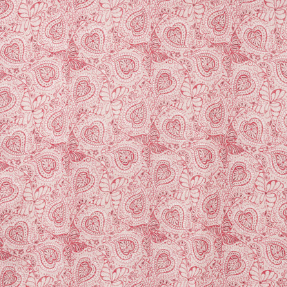 Sciarpa in cotone con stampa tono rosa