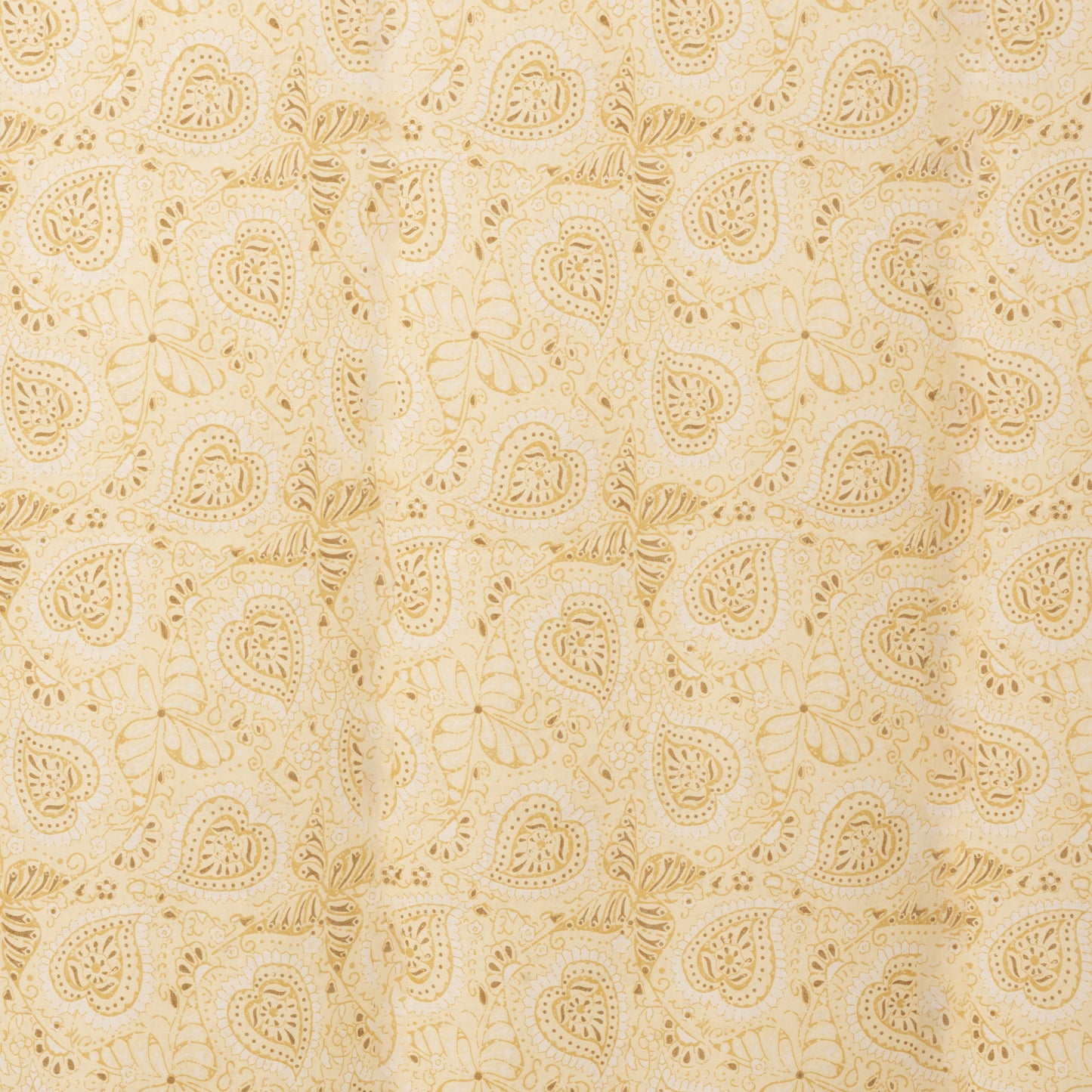 Sciarpa in cotone con stampa tono giallo