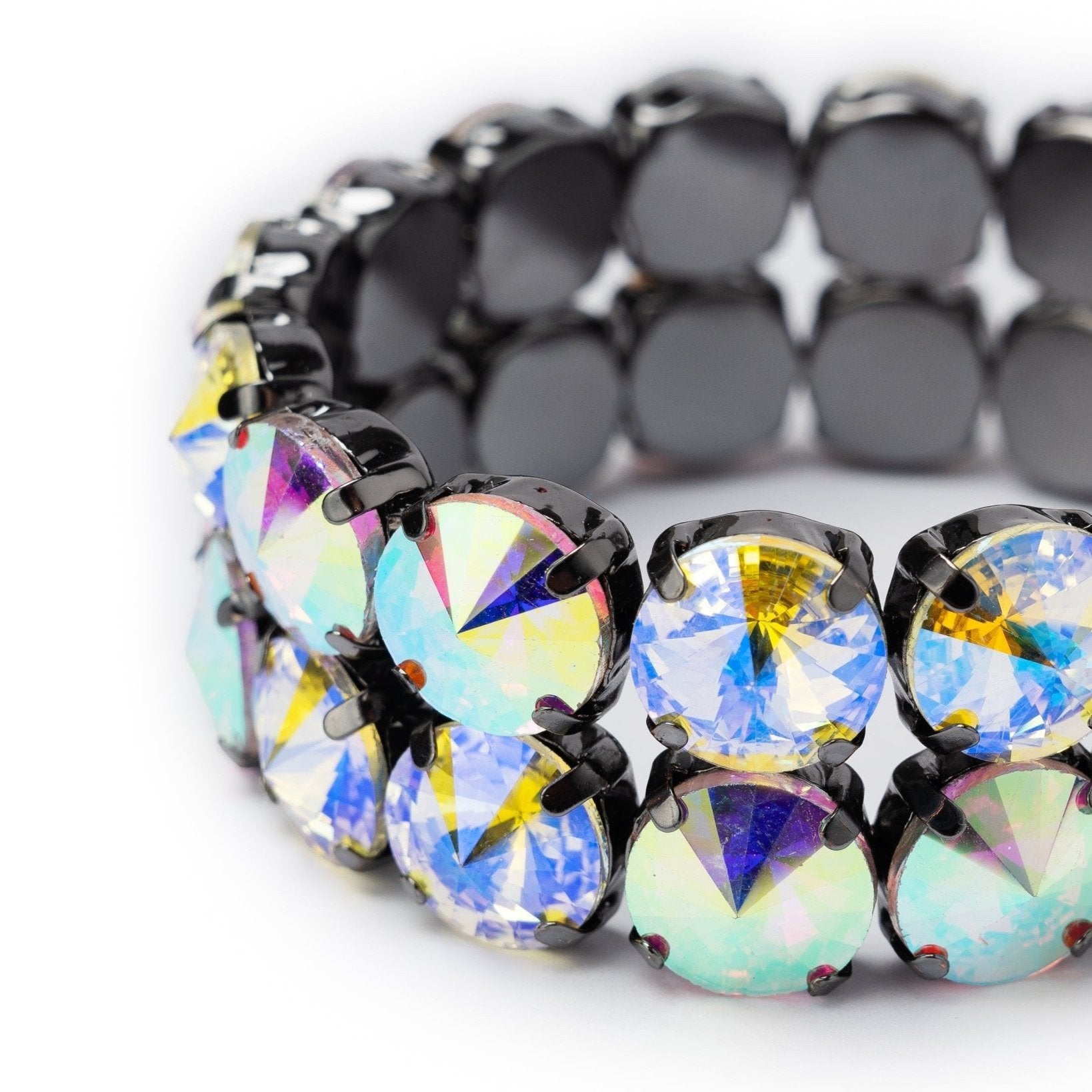Bracciale a 2 fili con pietre in vetro boreale - Mya Accessories