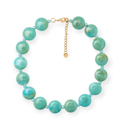 Girocollo a cerchi turchese - Mya Accessories