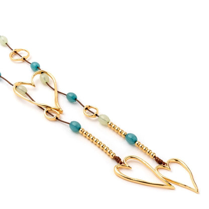 collana-laccio-pendente-cuore-metallo-oro-pietre-acrilico-azzurre-2-Mya Accessories