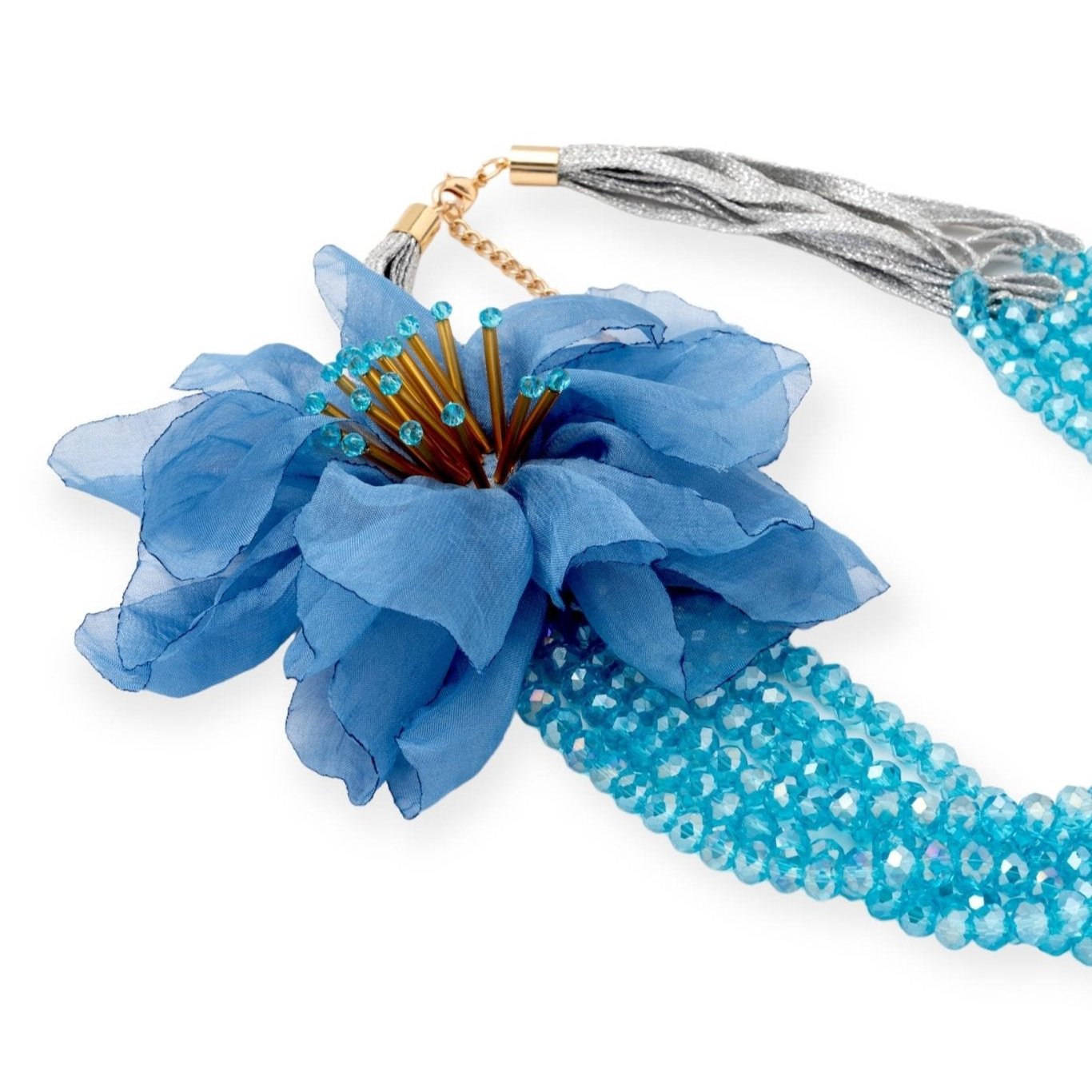 collana-multifilo-microcristalli-azzurro-spilla-fiore-2-Mya Accessories