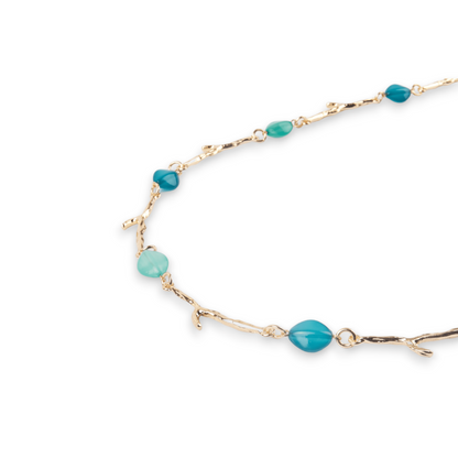 Collana ramo di corallo verde/blu - Mya Accessories