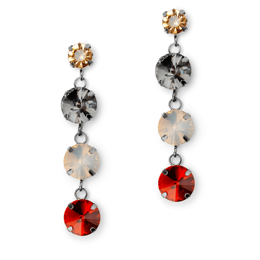 Orecchini in gun con pietre topazio - Mya Accessories