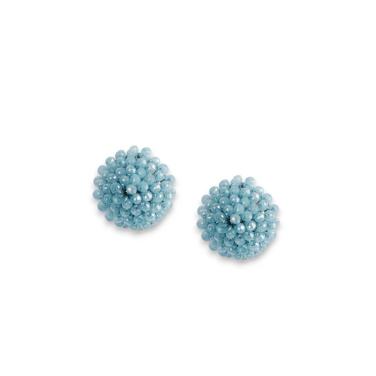 Orecchino a clip con microcristalli turchese - Mya Accessories