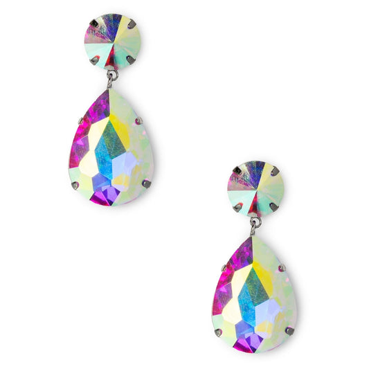 Orecchini pendente a goccia in vetro crystal - Mya Accessories