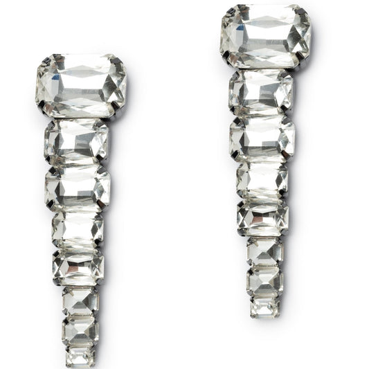 Orecchini in gun con pietre cristallo - Mya Accessories